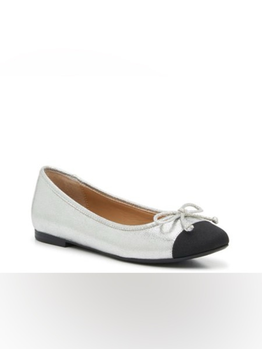 Kelly & Katie Silver black flats